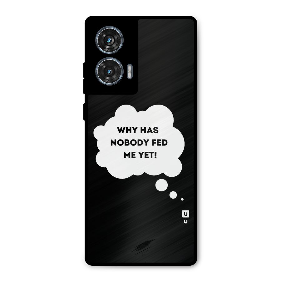 Why No Food Yet Metal Back Case for Motorola G96