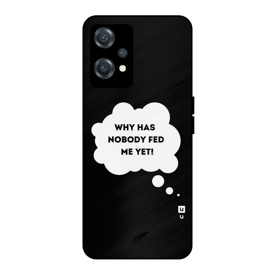 Why No Food Yet Metal Back Case for OnePlus Nord CE 2 Lite 5G