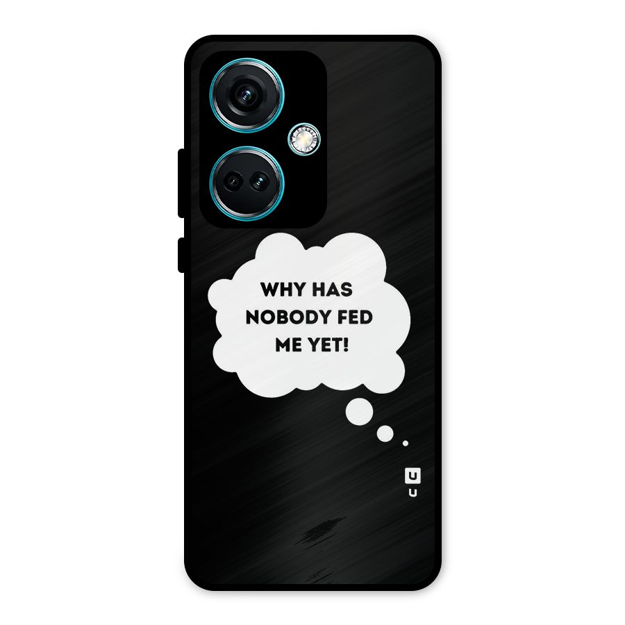 Why No Food Yet Metal Back Case for OnePlus Nord CE 3 5G