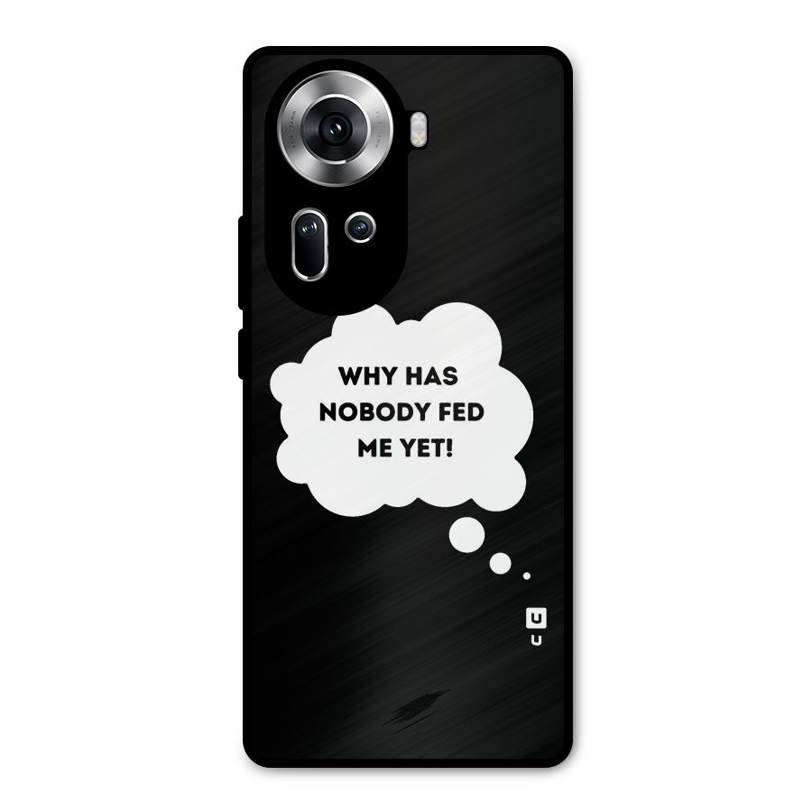 Why No Food Yet Metal Back Case for Oppo Reno11 5G