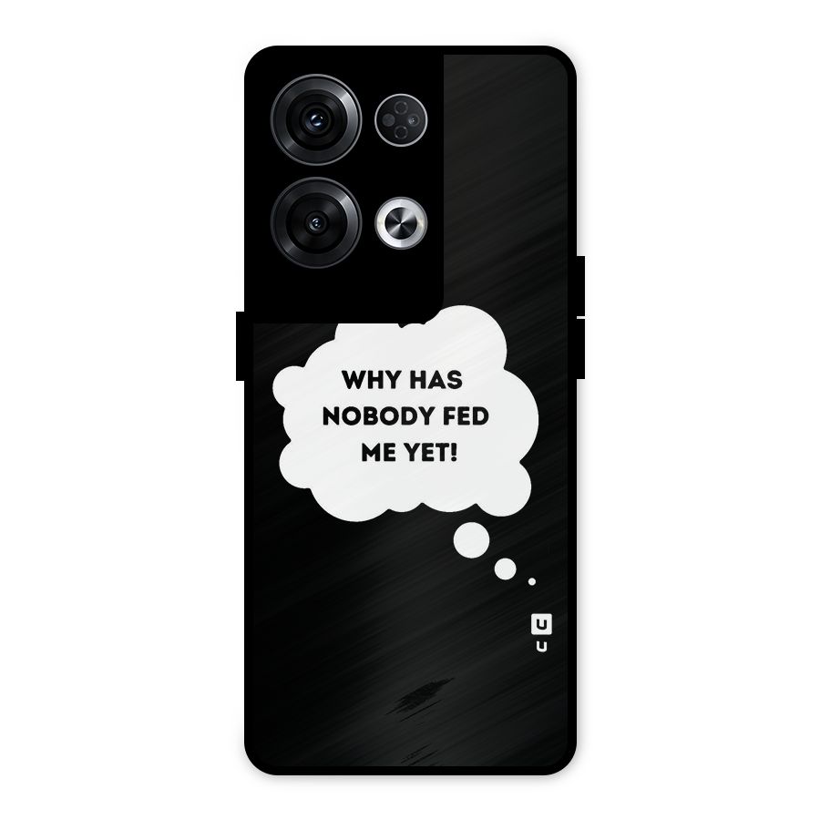 Why No Food Yet Metal Back Case for Oppo Reno8 Pro 5G