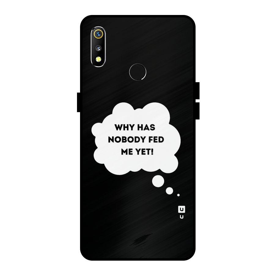 Why No Food Yet Metal Back Case for Realme 3i