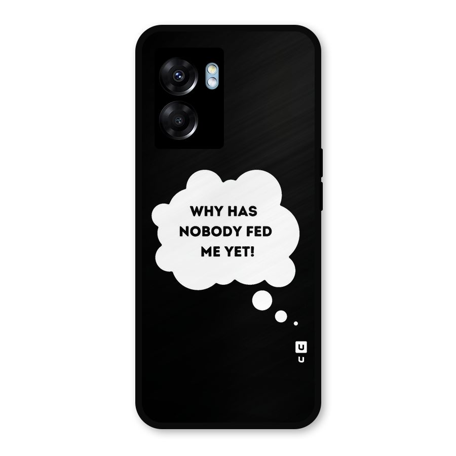 Why No Food Yet Metal Back Case for Realme Narzo 50 5G