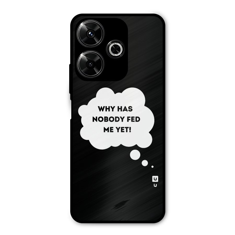 Why No Food Yet Metal Back Case for Redmi 13 5G