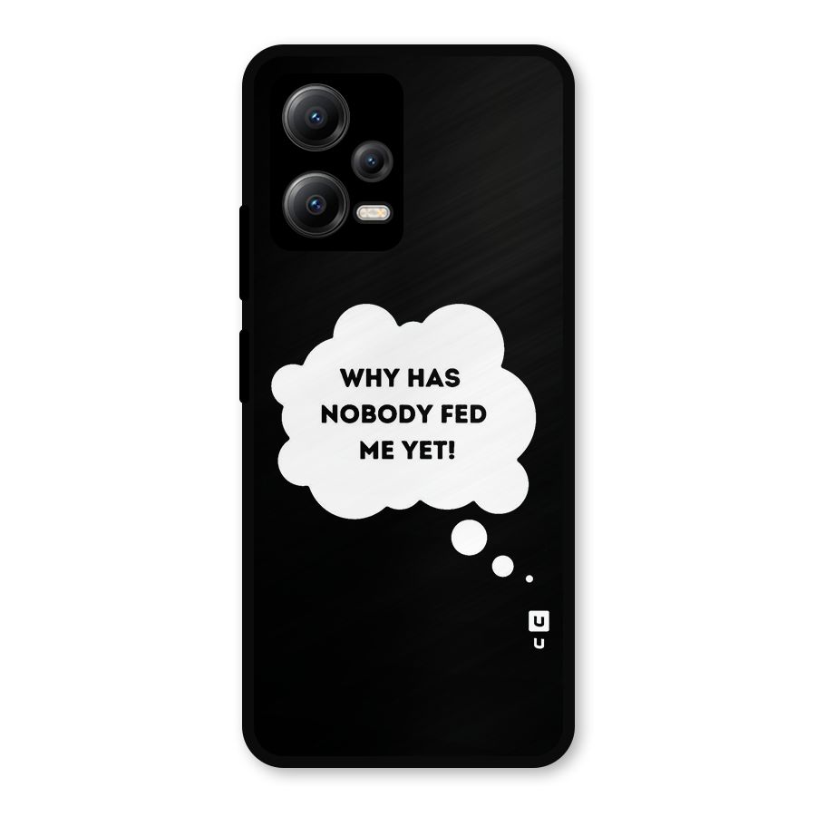 Why No Food Yet Metal Back Case for Redmi Note 12 5G