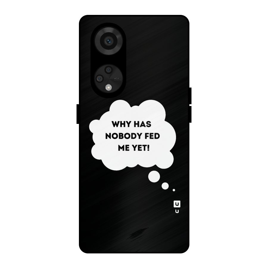 Why No Food Yet Metal Back Case for Reno8 T 5G