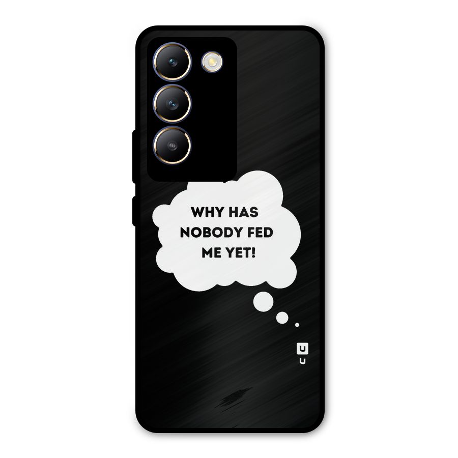 Why No Food Yet Metal Back Case for Vivo T3 5G