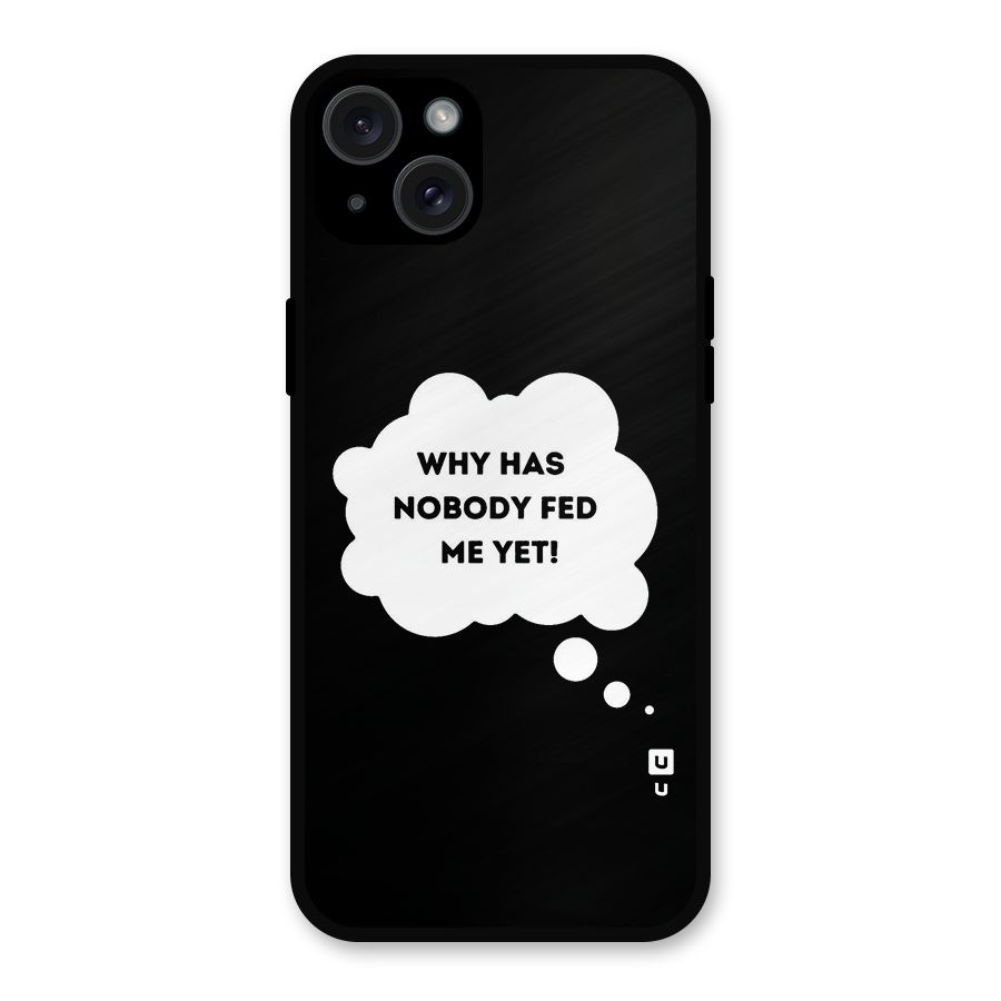 Why No Food Yet Metal Back Case for iPhone 15 Plus