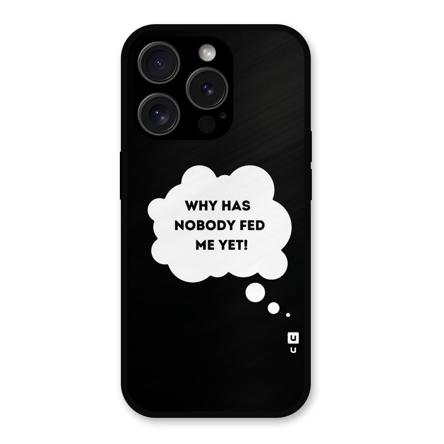 Why No Food Yet Metal Back Case for iPhone 15 Pro