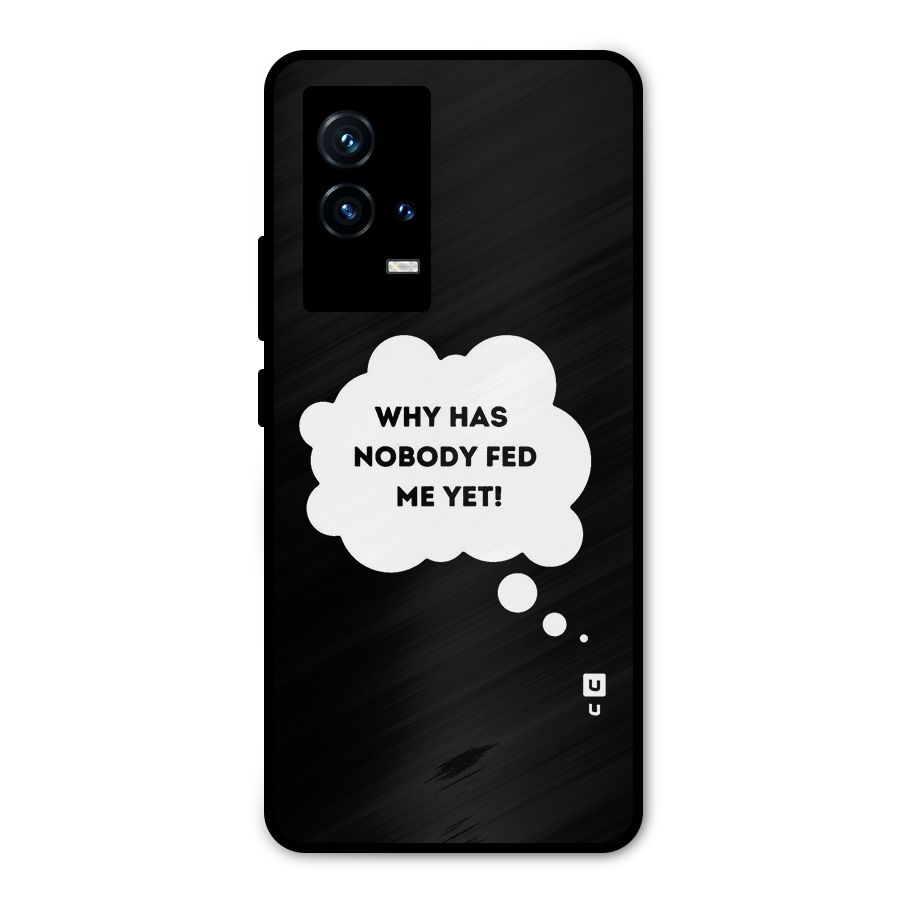 Why No Food Yet Metal Back Case for iQOO 9 5G