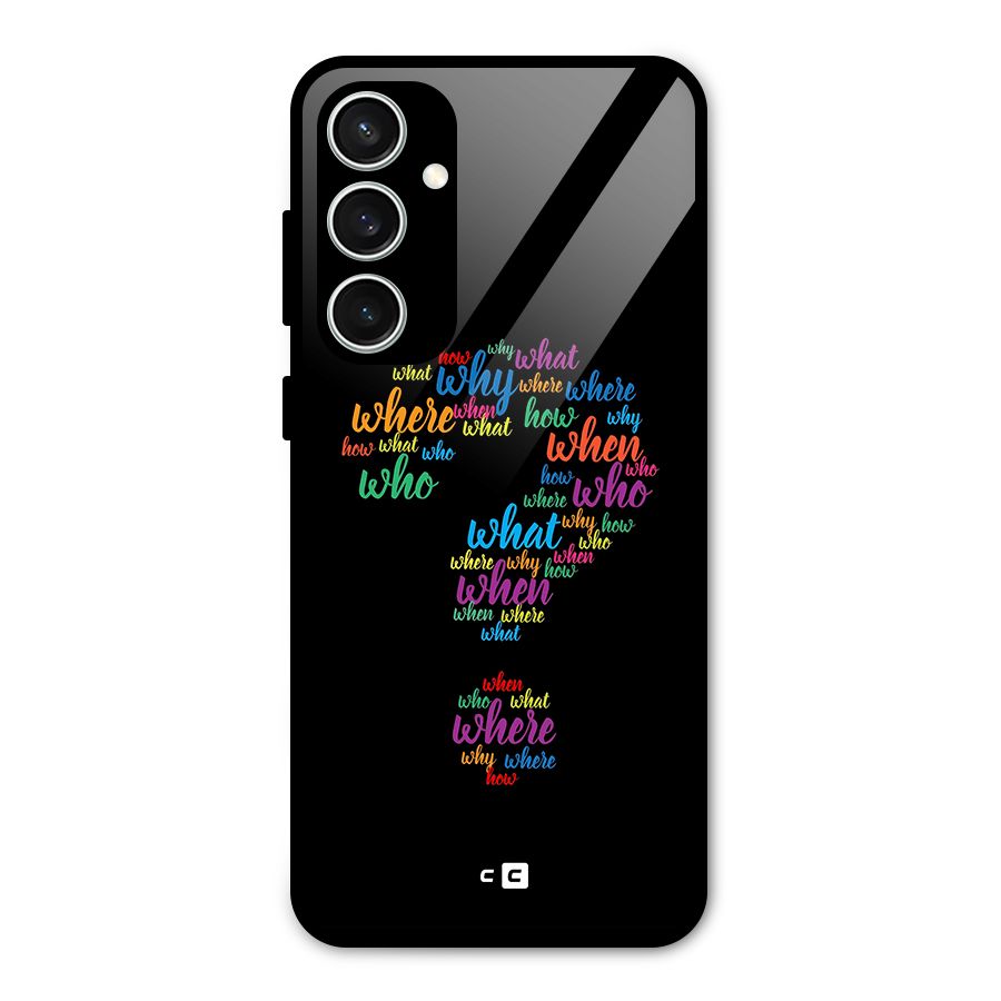 Why When Where How Glass Back Case for Galaxy S23 FE