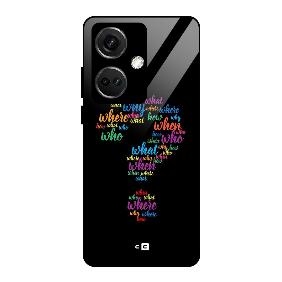 Why When Where How Glass Back Case for OnePlus Nord CE 3 5G