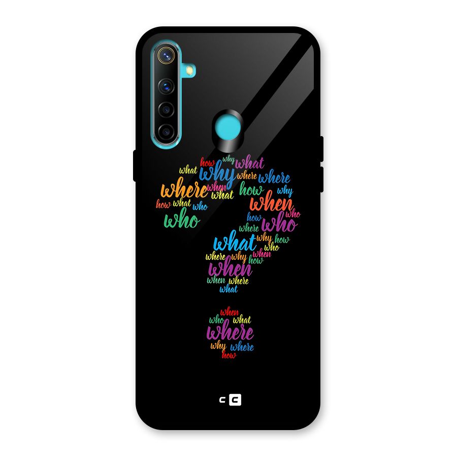 Why When Where How Glass Back Case for Realme Narzo 10