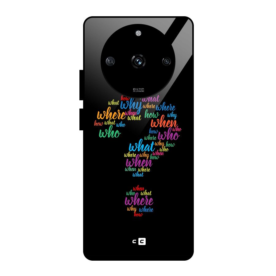Why When Where How Glass Back Case for Realme Narzo 60 5G