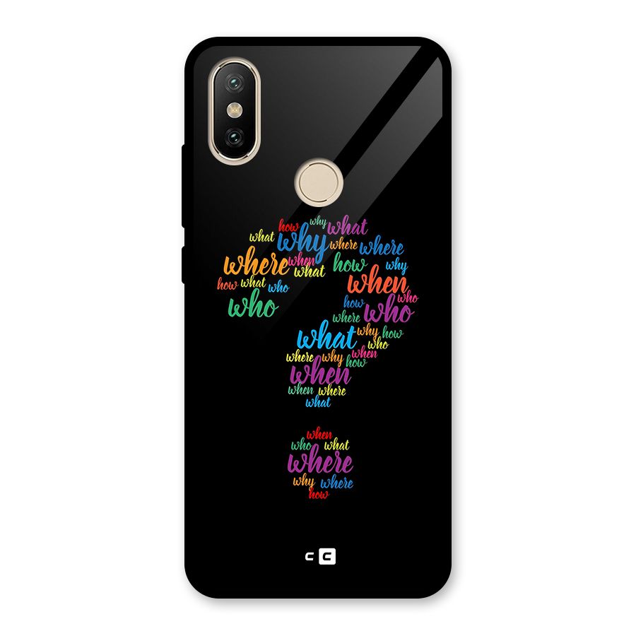 Why When Where How Glass Back Case for Redmi A2