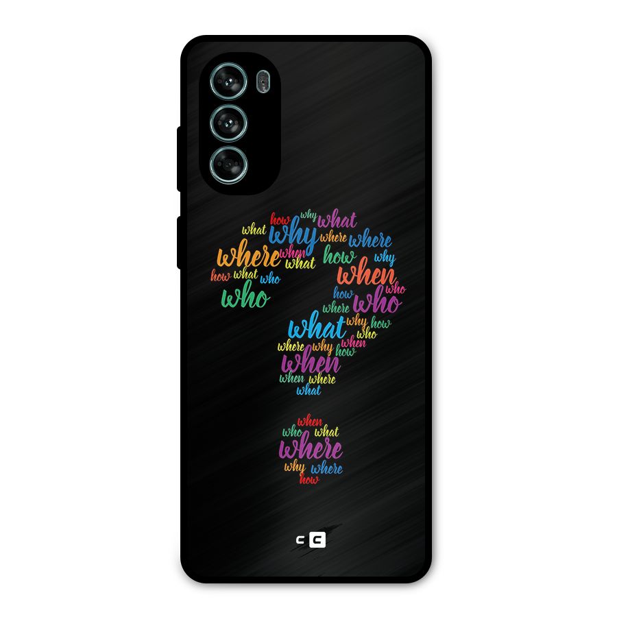 Why When Where How Metal Back Case for Moto G62