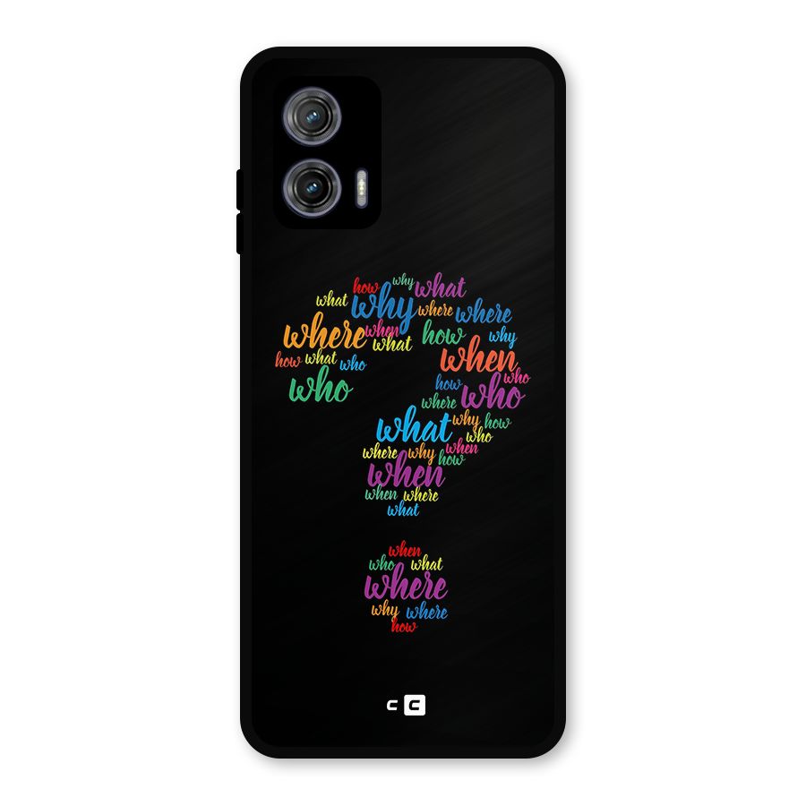 Why When Where How Metal Back Case for Moto G73