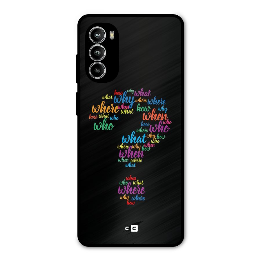 Why When Where How Metal Back Case for Moto G82