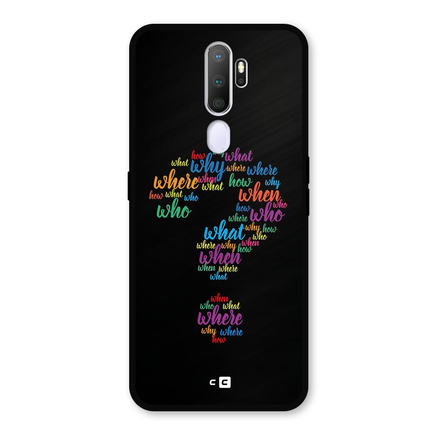 Why When Where How Metal Back Case for Oppo A9 (2020)