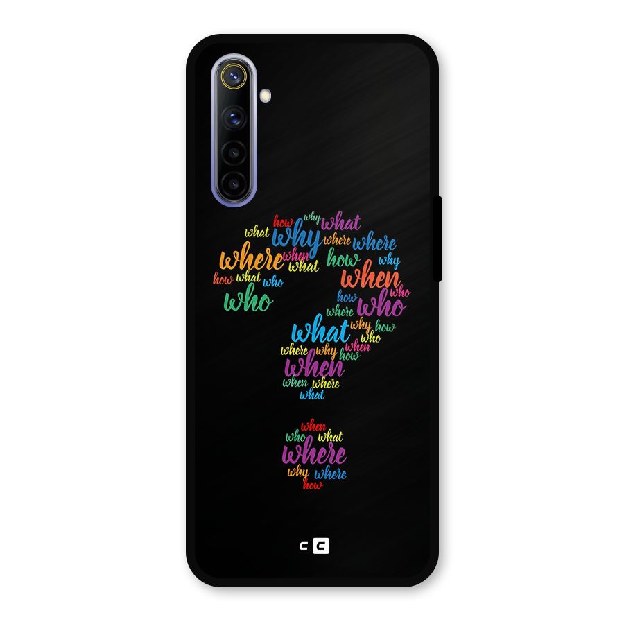 Why When Where How Metal Back Case for Realme 6i