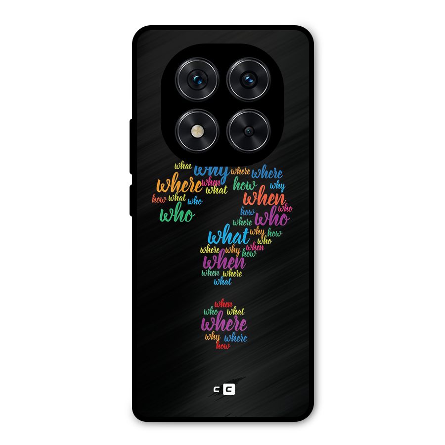 Why When Where How Metal Back Case for Redmi Note 14 Pro 5G