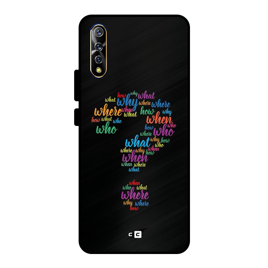 Why When Where How Metal Back Case for Vivo S1