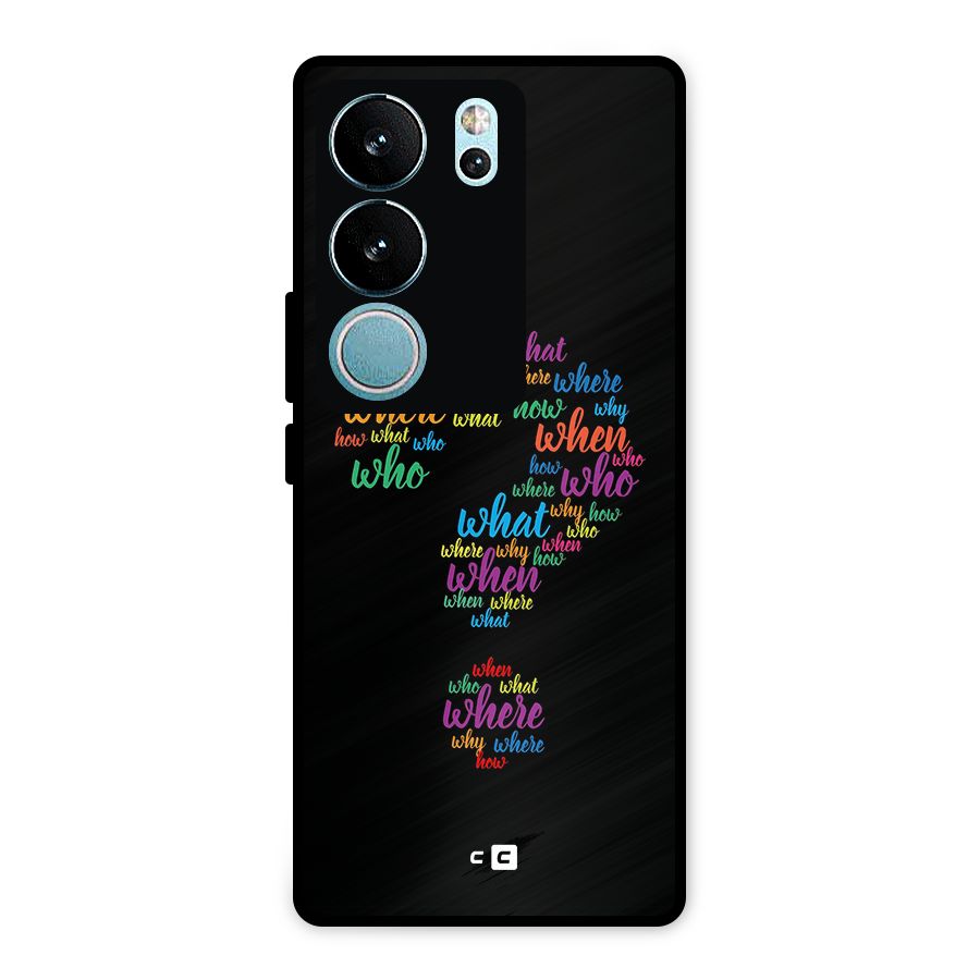 Why When Where How Metal Back Case for Vivo V29 Pro