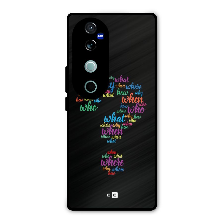 Why When Where How Metal Back Case for Vivo V40 Pro
