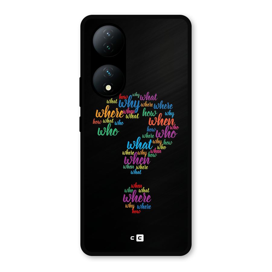 Why When Where How Metal Back Case for Vivo Y100a