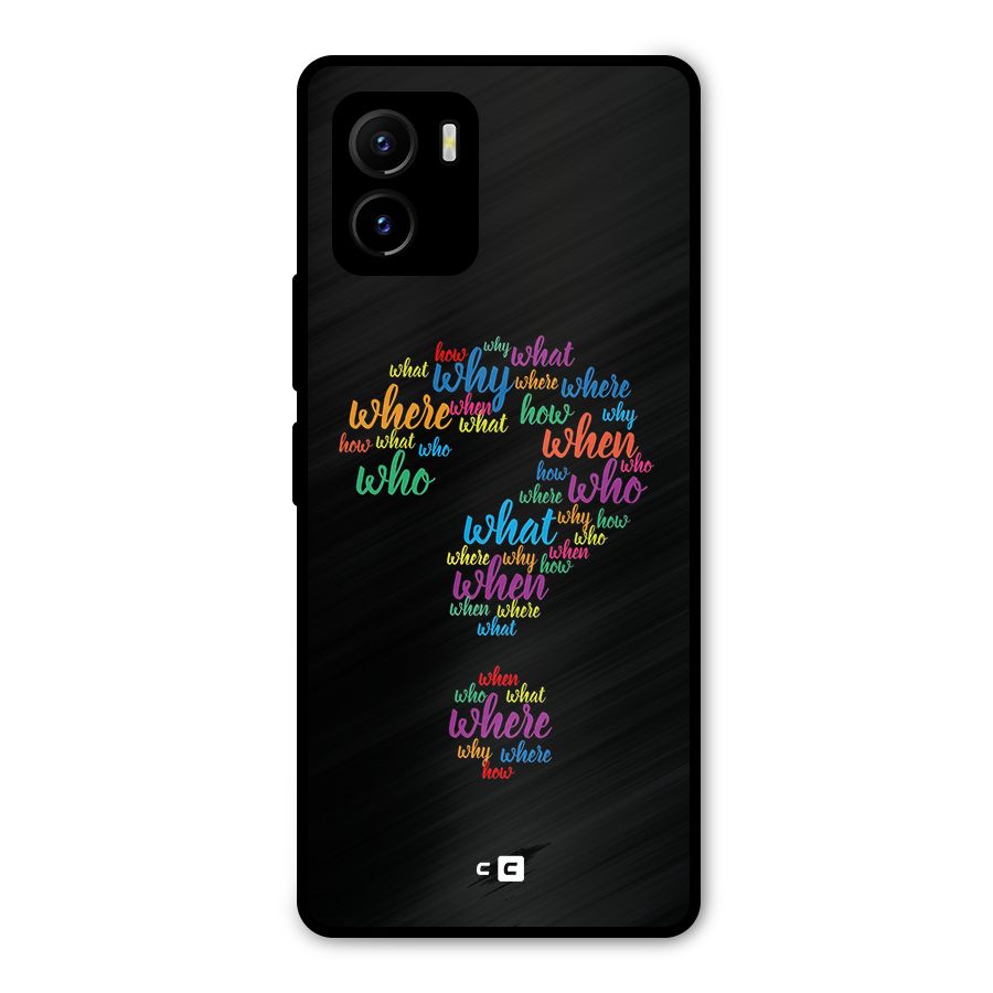 Why When Where How Metal Back Case for Vivo Y15s