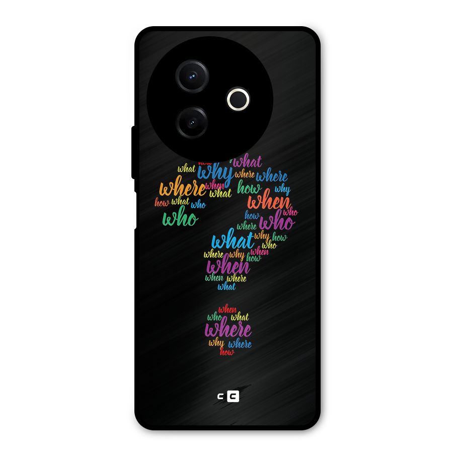 Why When Where How Metal Back Case for Vivo Y39