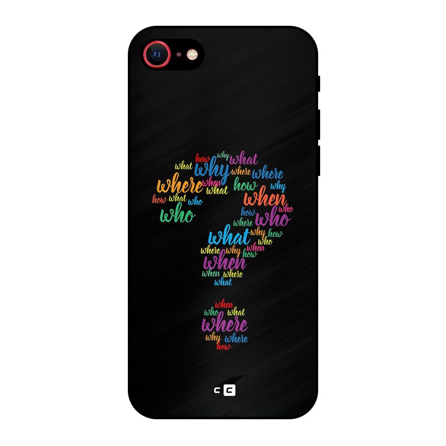 Why When Where How Metal Back Case for iPhone SE 2020