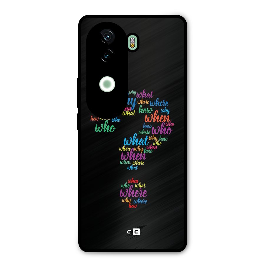 Why When Where How Metal Back Case for iQOO Z9s