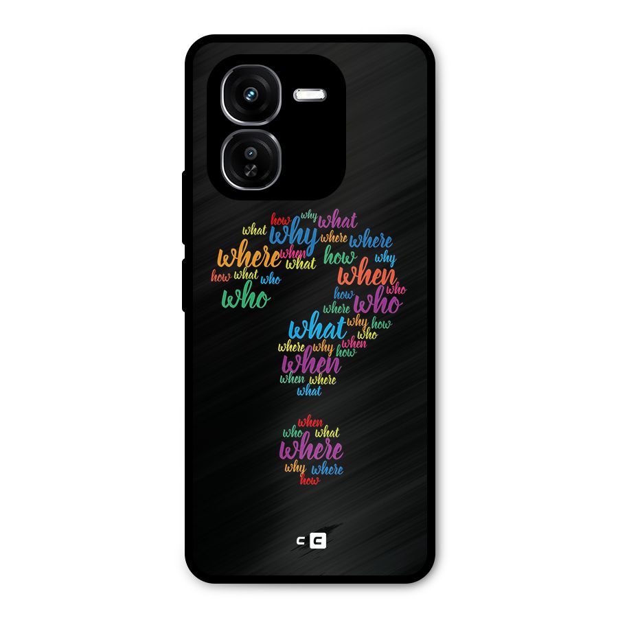Why When Where How Metal Back Case for iQOO Z9x