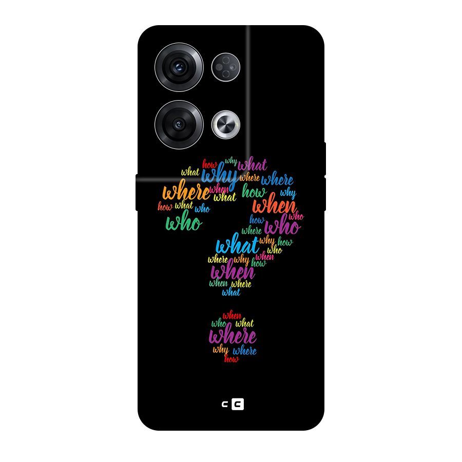 Why When Where How Original Polycarbonate Back Case for Oppo Reno8 Pro 5G