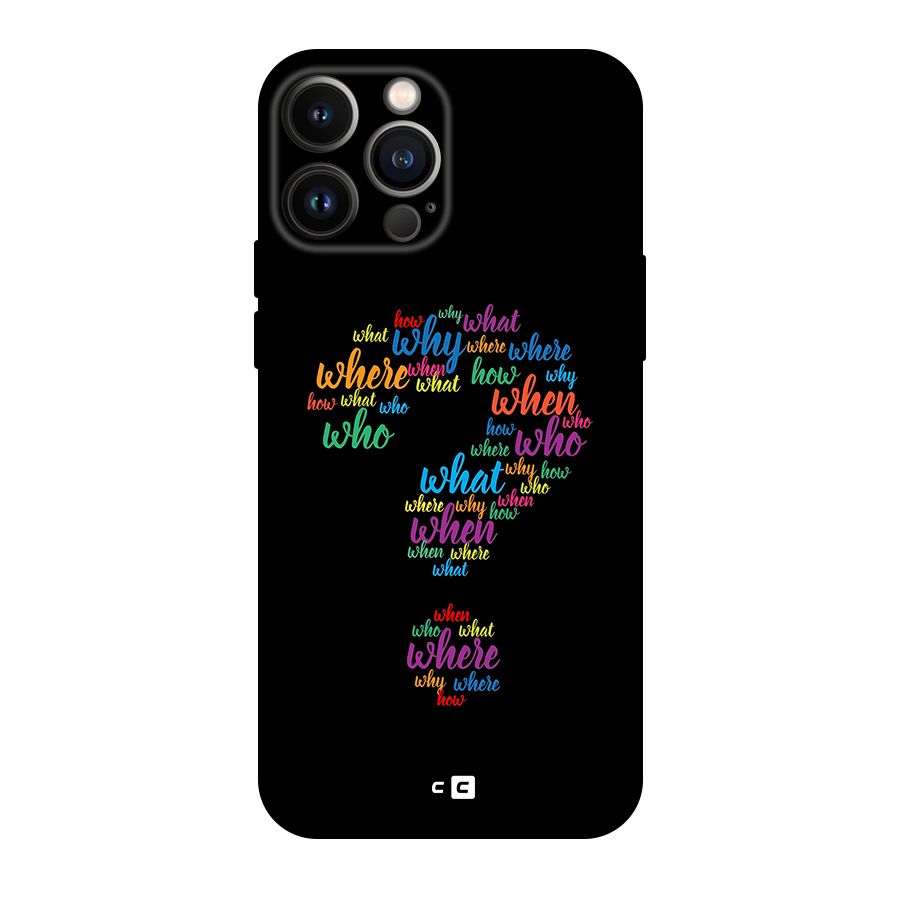 Why When Where How Original Polycarbonate Back Case for iPhone 13 Pro Max