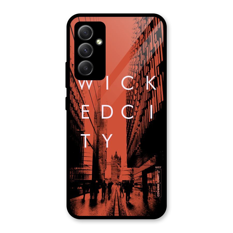 Wicked City Glass Back Case for Galaxy A34