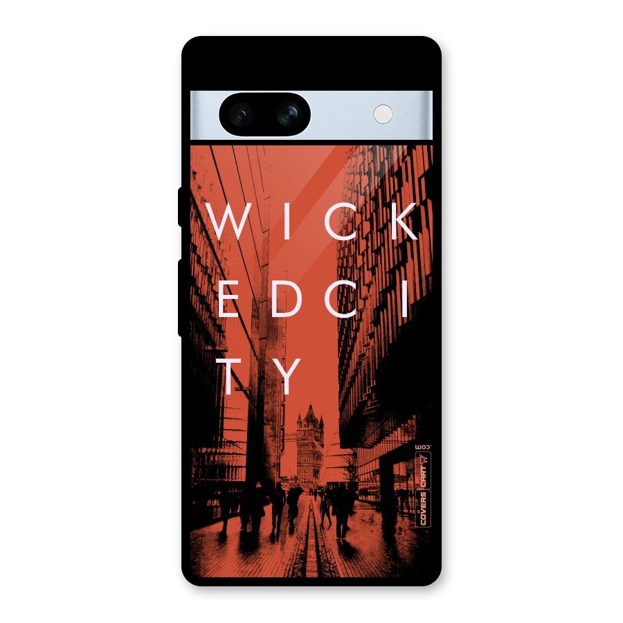 Wicked City Glass Back Case for Google Pixel 7a