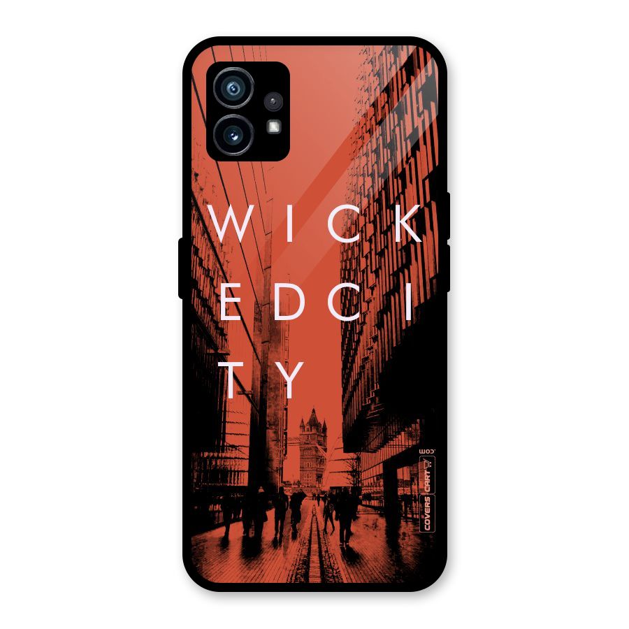 Wicked City Glass Back Case for Nothing Phone 1