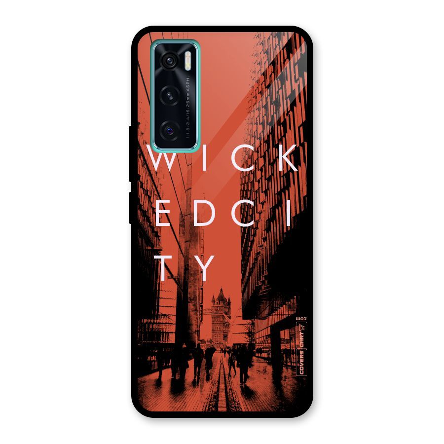 Wicked City Glass Back Case for Vivo V20 SE