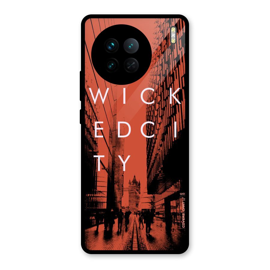 Wicked City Glass Back Case for Vivo X90