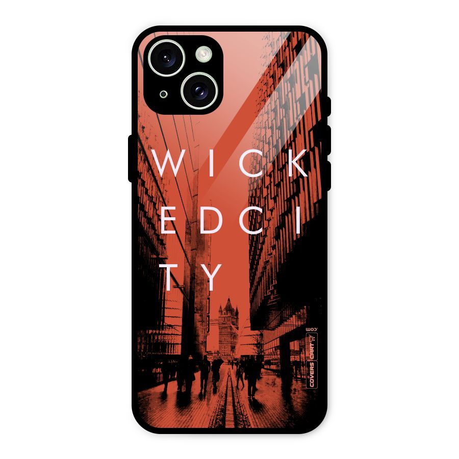 Wicked City Glass Back Case for iPhone 15 Plus