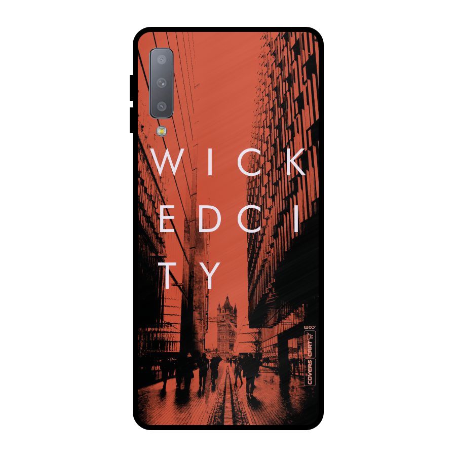 Wicked City Metal Back Case for Galaxy A7 (2018)