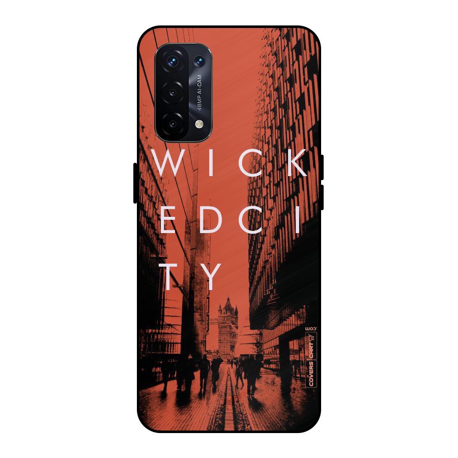 Wicked City Metal Back Case for Oppo A74 5G