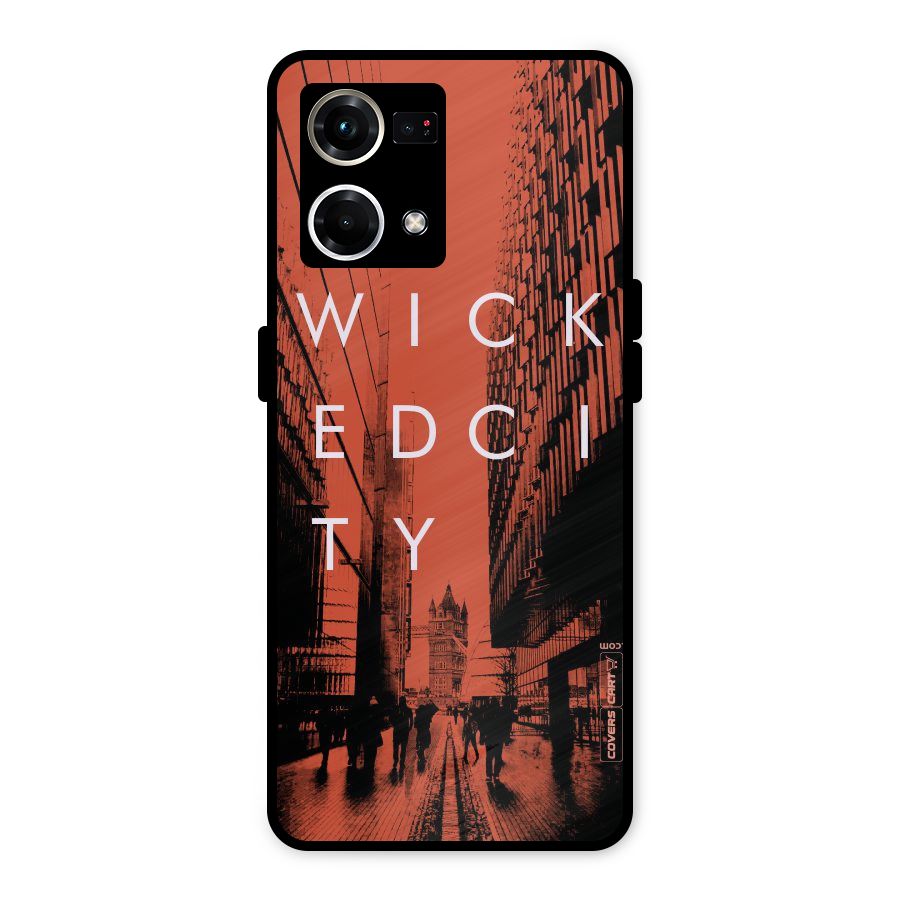 Wicked City Metal Back Case for Oppo F21s Pro 4G