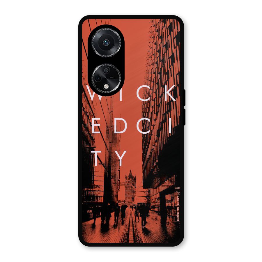 Wicked City Metal Back Case for Oppo F23