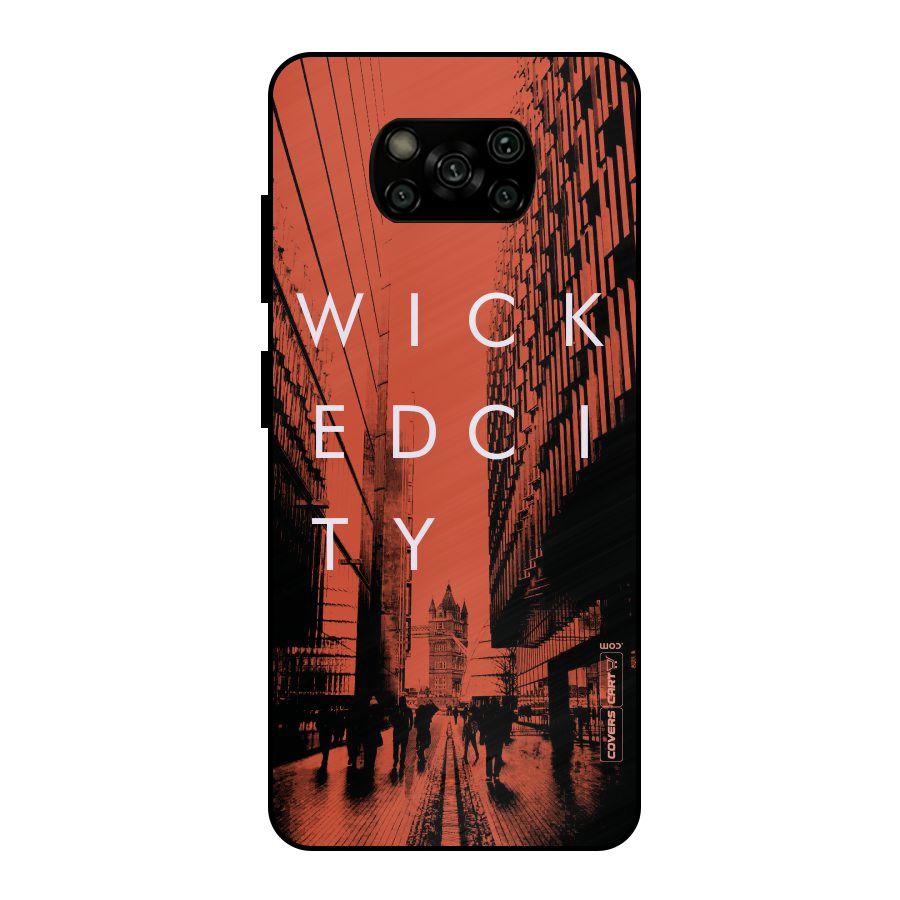 Wicked City Metal Back Case for Poco X3