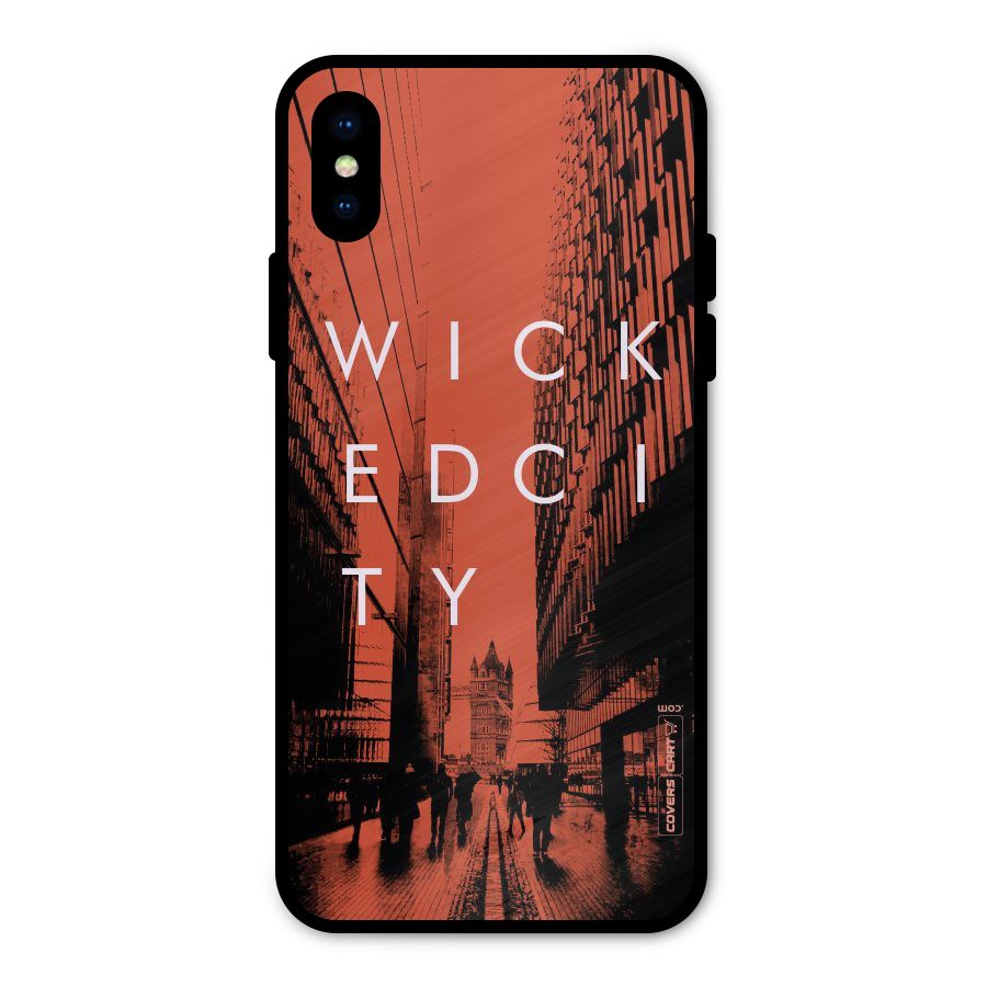 Wicked City Metal Back Case for iPhone XS