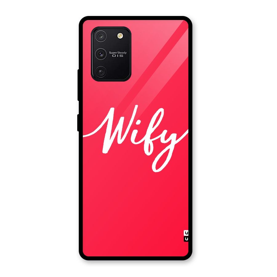 Wify Glass Back Case for Galaxy S10 Lite