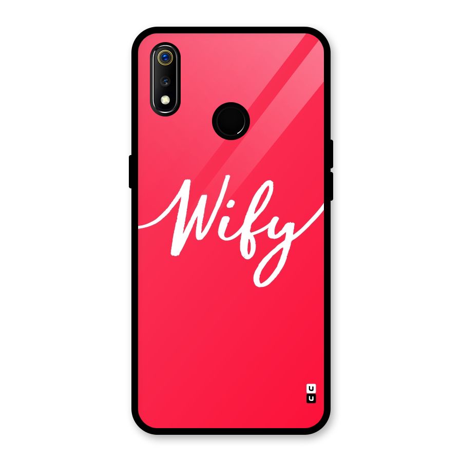 Wify Glass Back Case for Realme 3